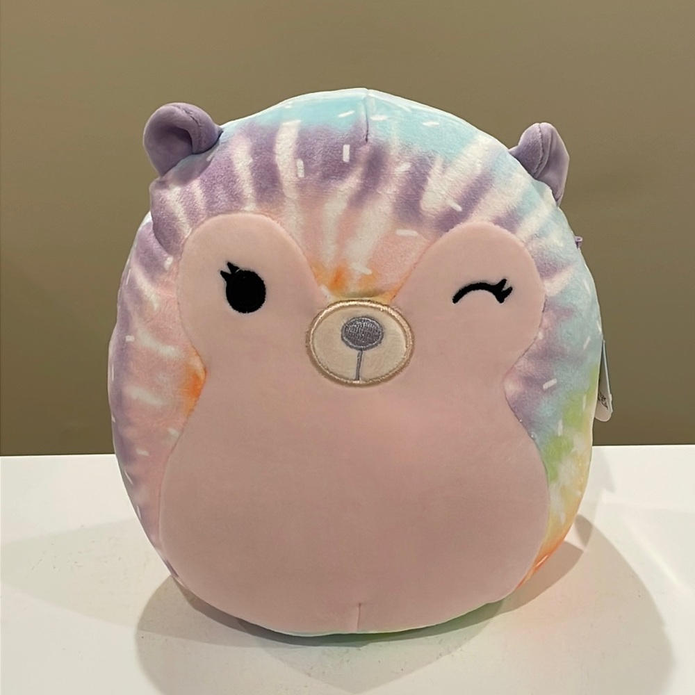 NWT 7.5” Groovy the Rainbow Hedgehog Squishmallow from the Cottagecore Squad